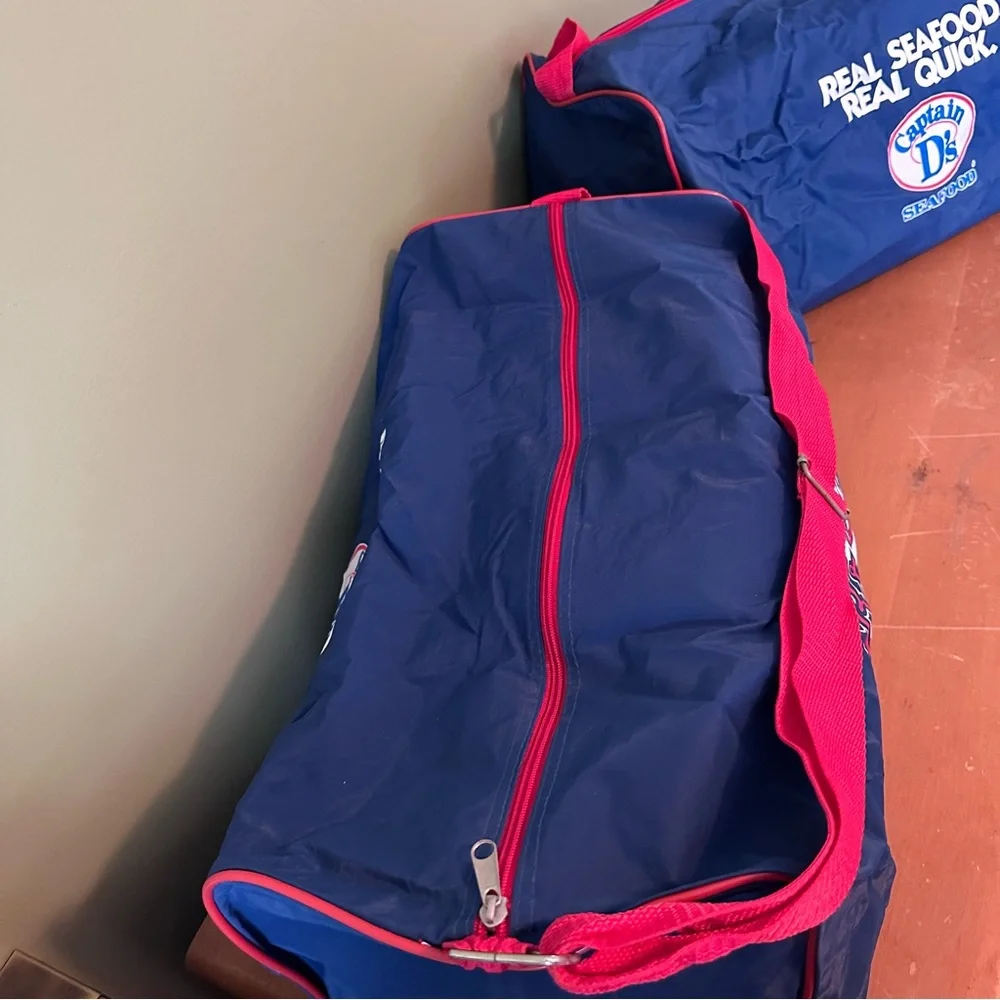 Vintage Atlanta Braves 91 92 Championship Baseball Soft Sided Duffle Gym Bag MLB